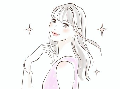 女性のイラスト